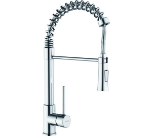 Grifo de cocina monomando con muelle TAU Cromado
